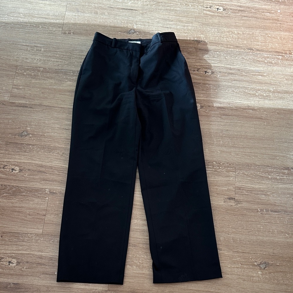 Babaton Black Wide-Leg Trousers